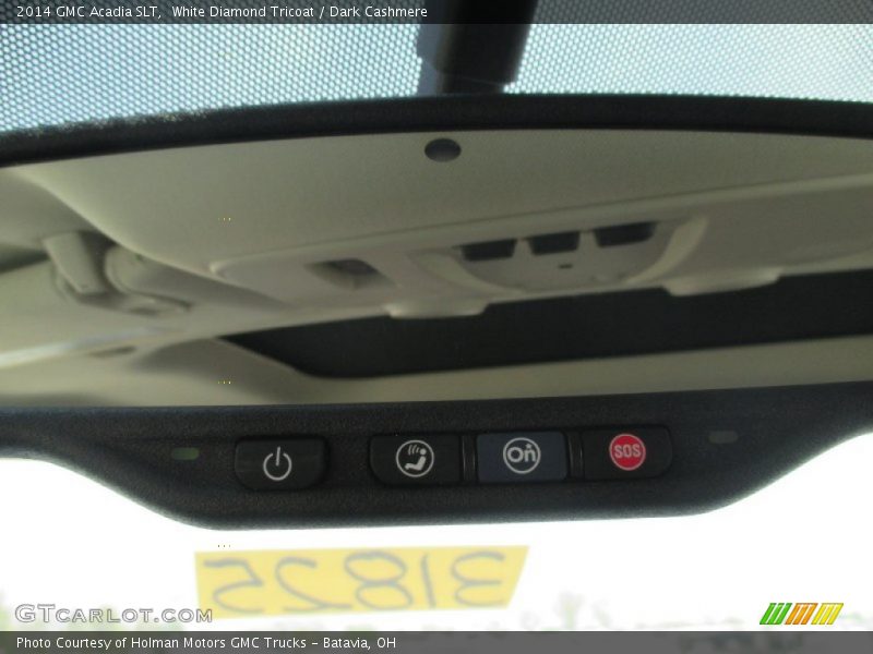 White Diamond Tricoat / Dark Cashmere 2014 GMC Acadia SLT