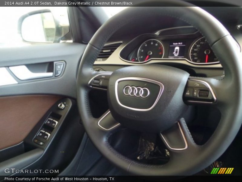 Dakota Grey Metallic / Chestnut Brown/Black 2014 Audi A4 2.0T Sedan