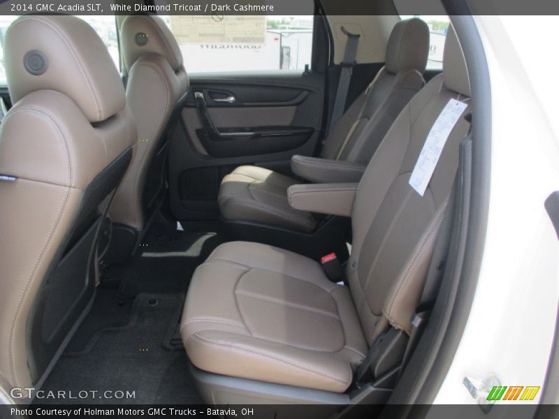 White Diamond Tricoat / Dark Cashmere 2014 GMC Acadia SLT