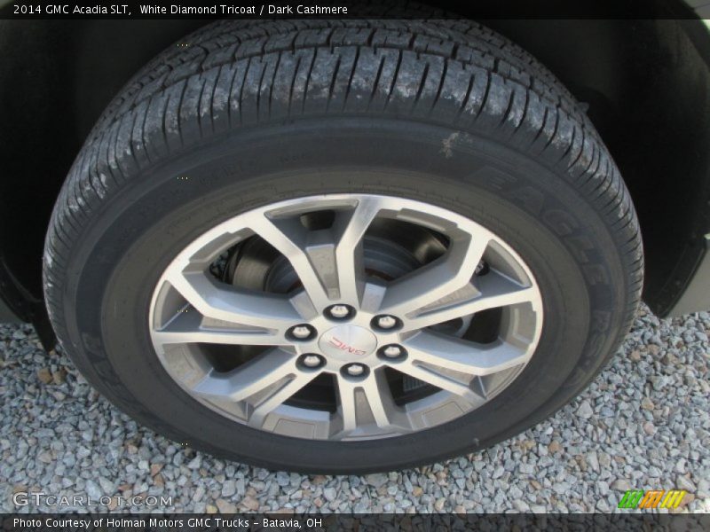 White Diamond Tricoat / Dark Cashmere 2014 GMC Acadia SLT