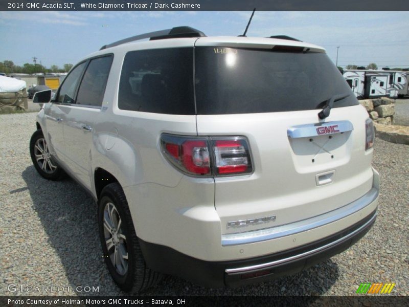 White Diamond Tricoat / Dark Cashmere 2014 GMC Acadia SLT