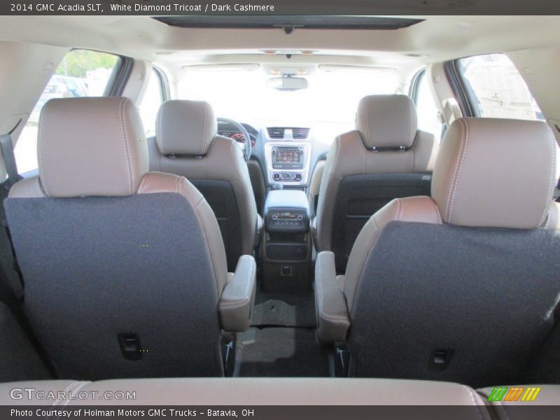 White Diamond Tricoat / Dark Cashmere 2014 GMC Acadia SLT