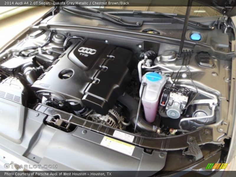 Dakota Grey Metallic / Chestnut Brown/Black 2014 Audi A4 2.0T Sedan