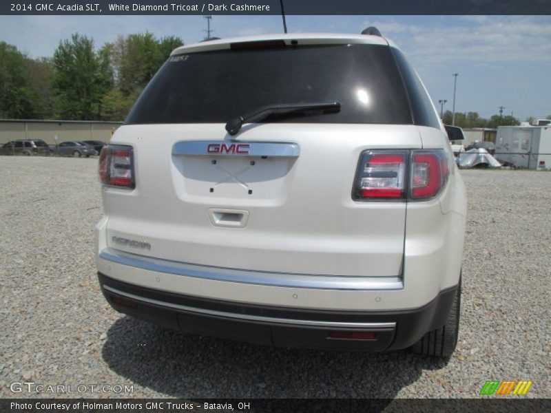 White Diamond Tricoat / Dark Cashmere 2014 GMC Acadia SLT