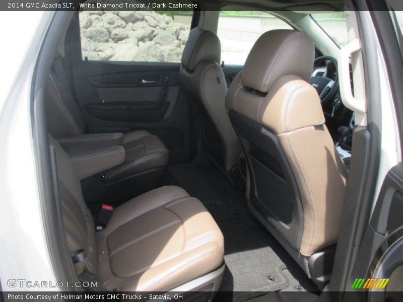 White Diamond Tricoat / Dark Cashmere 2014 GMC Acadia SLT