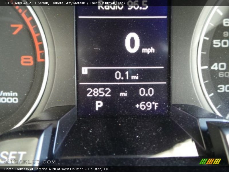 Dakota Grey Metallic / Chestnut Brown/Black 2014 Audi A4 2.0T Sedan