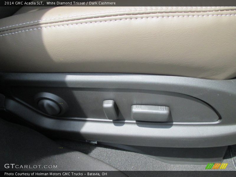 White Diamond Tricoat / Dark Cashmere 2014 GMC Acadia SLT