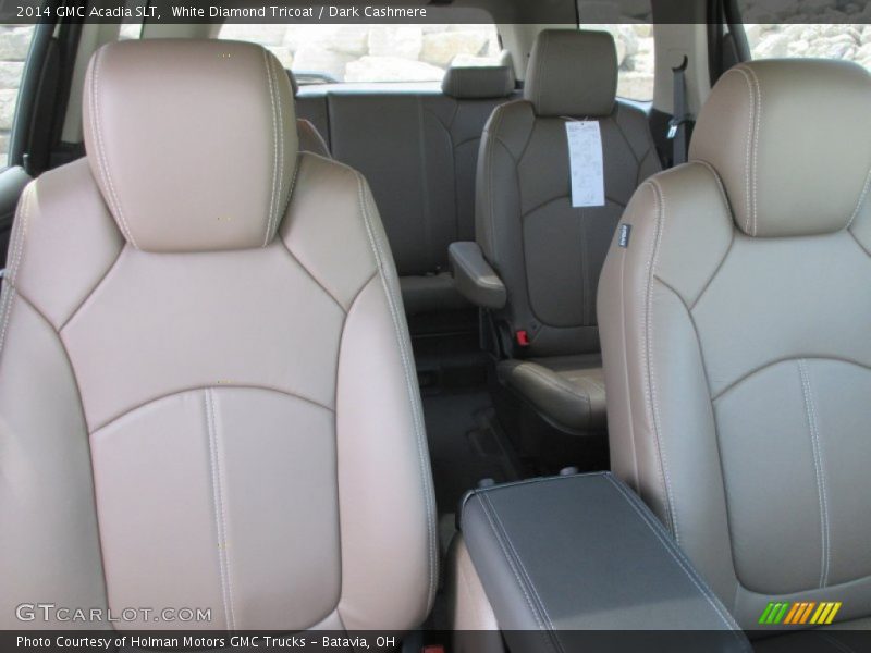 White Diamond Tricoat / Dark Cashmere 2014 GMC Acadia SLT