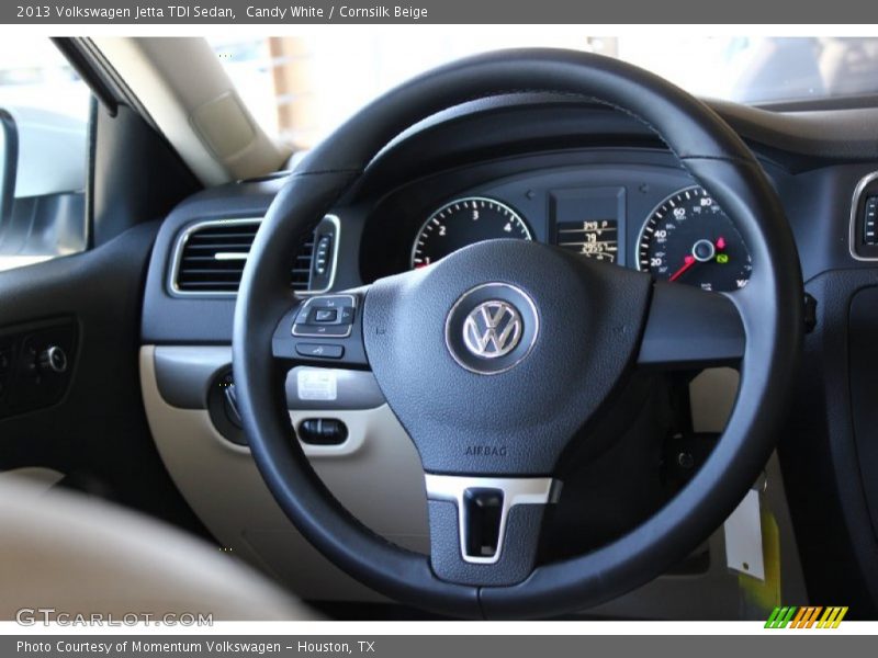 Candy White / Cornsilk Beige 2013 Volkswagen Jetta TDI Sedan