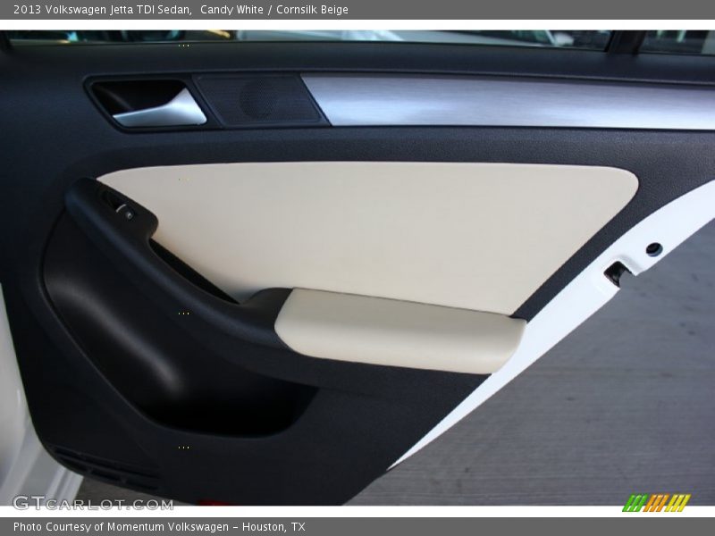 Candy White / Cornsilk Beige 2013 Volkswagen Jetta TDI Sedan