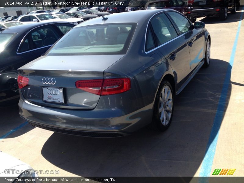Monsoon Grey Metallic / Titanium Grey 2014 Audi A4 2.0T Sedan