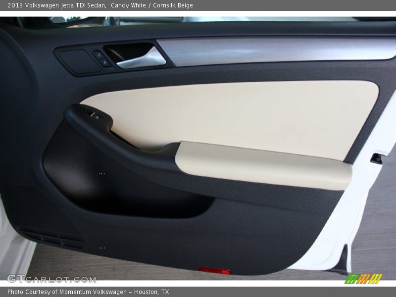 Candy White / Cornsilk Beige 2013 Volkswagen Jetta TDI Sedan