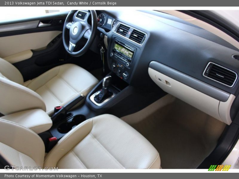 Candy White / Cornsilk Beige 2013 Volkswagen Jetta TDI Sedan