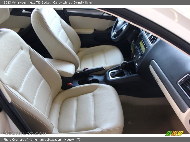 Candy White / Cornsilk Beige 2013 Volkswagen Jetta TDI Sedan