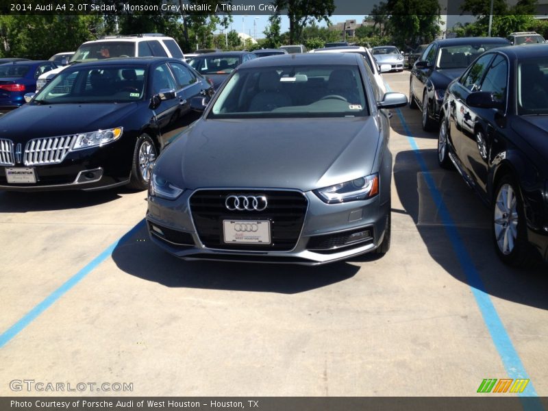 Monsoon Grey Metallic / Titanium Grey 2014 Audi A4 2.0T Sedan