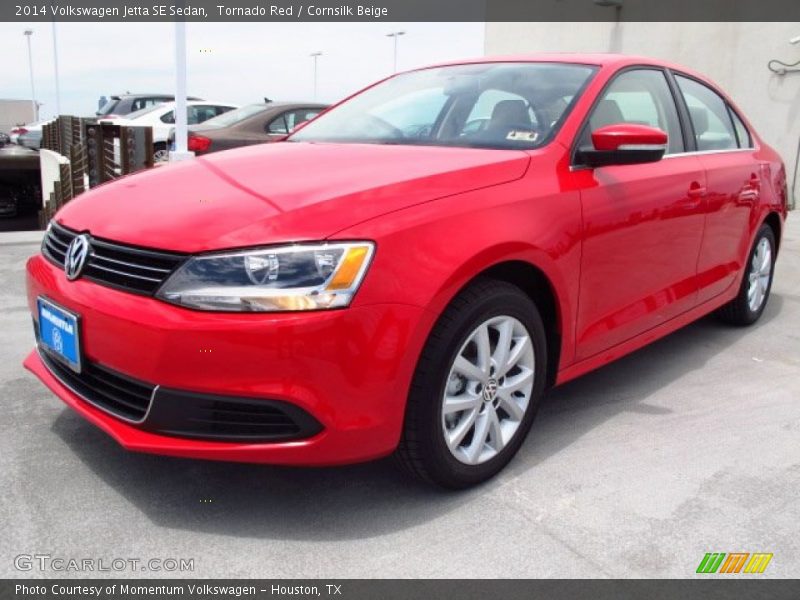 Tornado Red / Cornsilk Beige 2014 Volkswagen Jetta SE Sedan