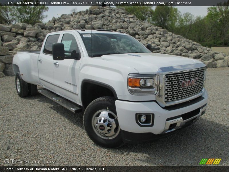 Front 3/4 View of 2015 Sierra 3500HD Denali Crew Cab 4x4 Dual Rear Wheel