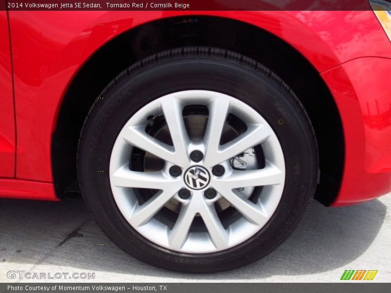 Tornado Red / Cornsilk Beige 2014 Volkswagen Jetta SE Sedan