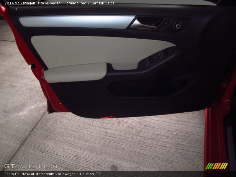 Tornado Red / Cornsilk Beige 2014 Volkswagen Jetta SE Sedan