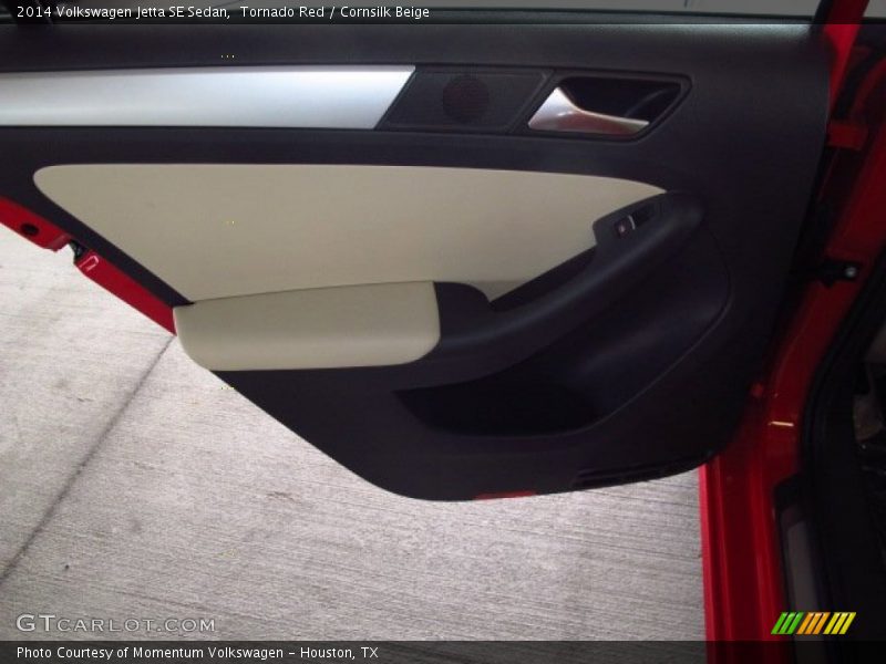 Tornado Red / Cornsilk Beige 2014 Volkswagen Jetta SE Sedan