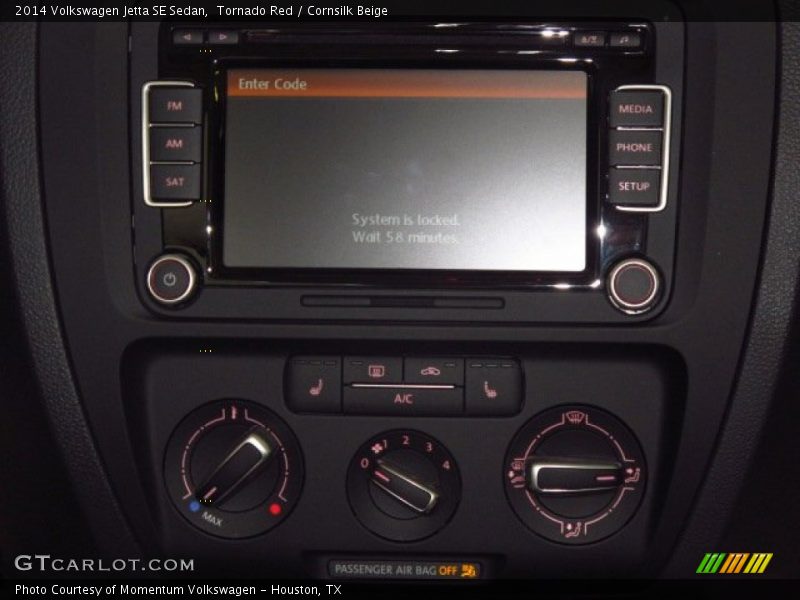 Tornado Red / Cornsilk Beige 2014 Volkswagen Jetta SE Sedan