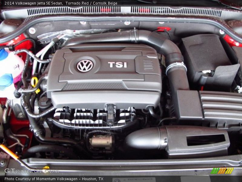 Tornado Red / Cornsilk Beige 2014 Volkswagen Jetta SE Sedan