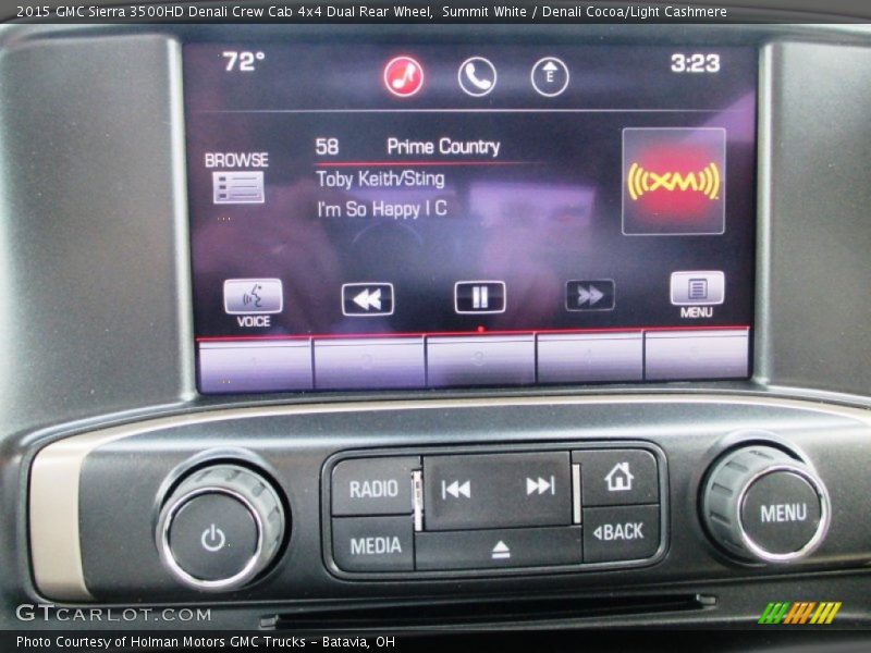 Summit White / Denali Cocoa/Light Cashmere 2015 GMC Sierra 3500HD Denali Crew Cab 4x4 Dual Rear Wheel