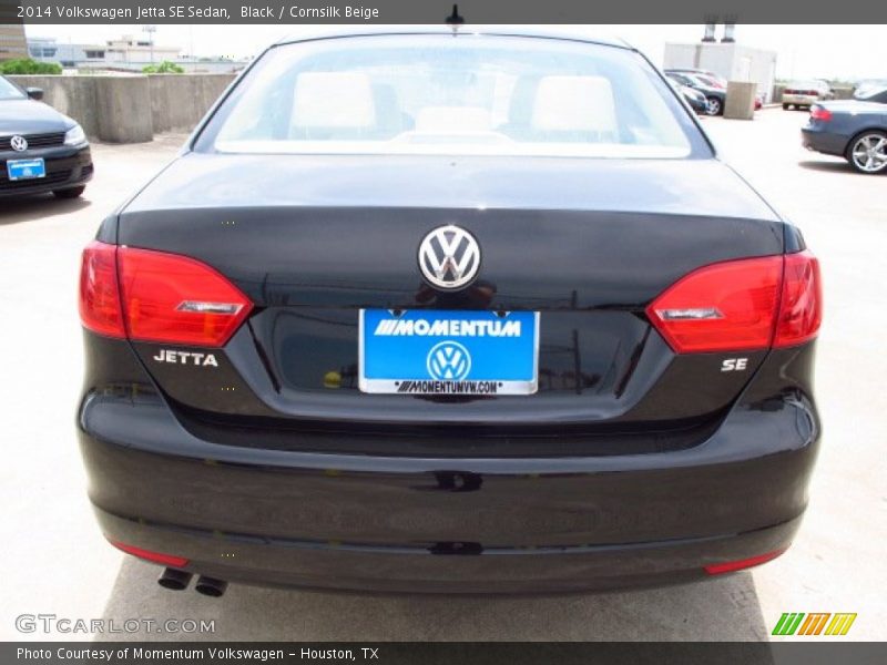 Black / Cornsilk Beige 2014 Volkswagen Jetta SE Sedan