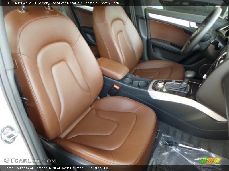 Ice Silver Metallic / Chestnut Brown/Black 2014 Audi A4 2.0T Sedan