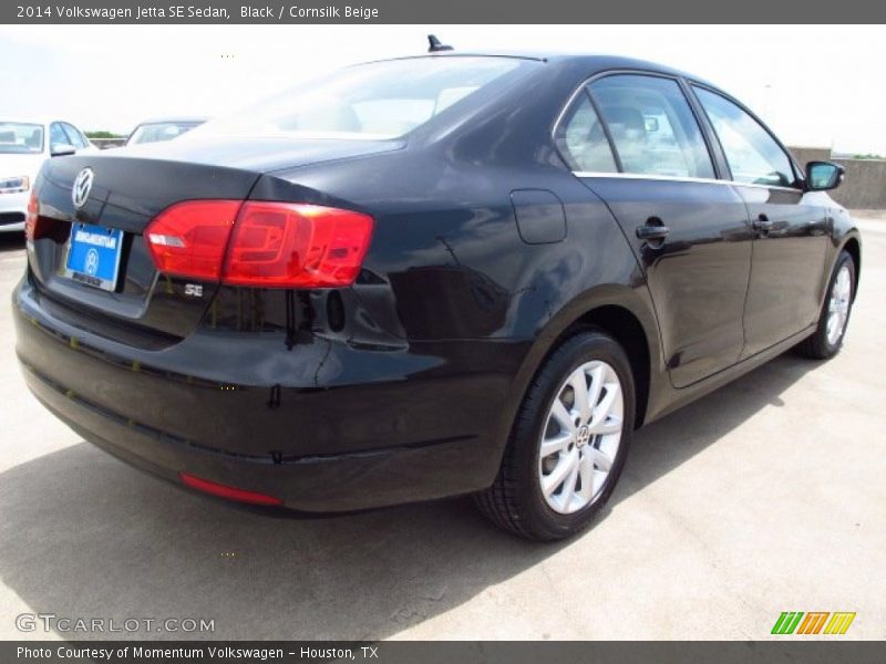 Black / Cornsilk Beige 2014 Volkswagen Jetta SE Sedan