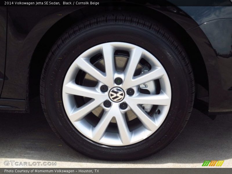 Black / Cornsilk Beige 2014 Volkswagen Jetta SE Sedan