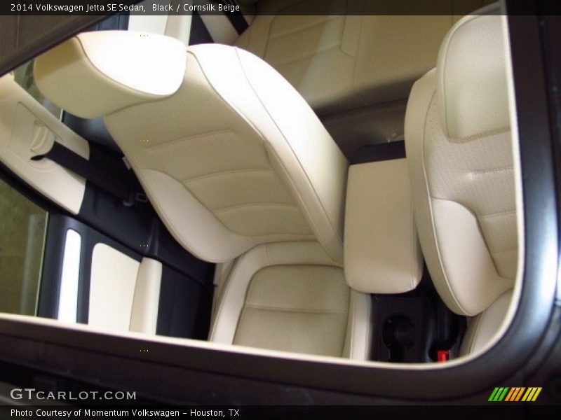 Black / Cornsilk Beige 2014 Volkswagen Jetta SE Sedan