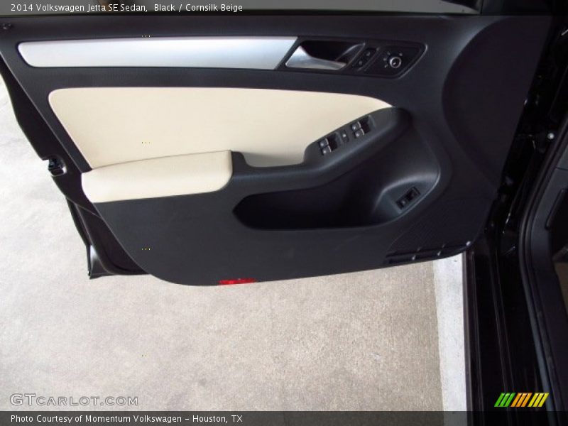 Black / Cornsilk Beige 2014 Volkswagen Jetta SE Sedan