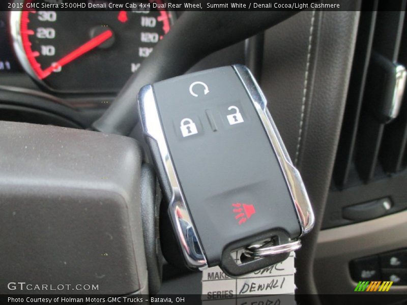 Keys of 2015 Sierra 3500HD Denali Crew Cab 4x4 Dual Rear Wheel