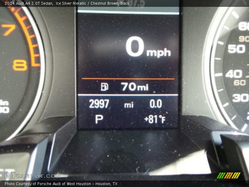Ice Silver Metallic / Chestnut Brown/Black 2014 Audi A4 2.0T Sedan