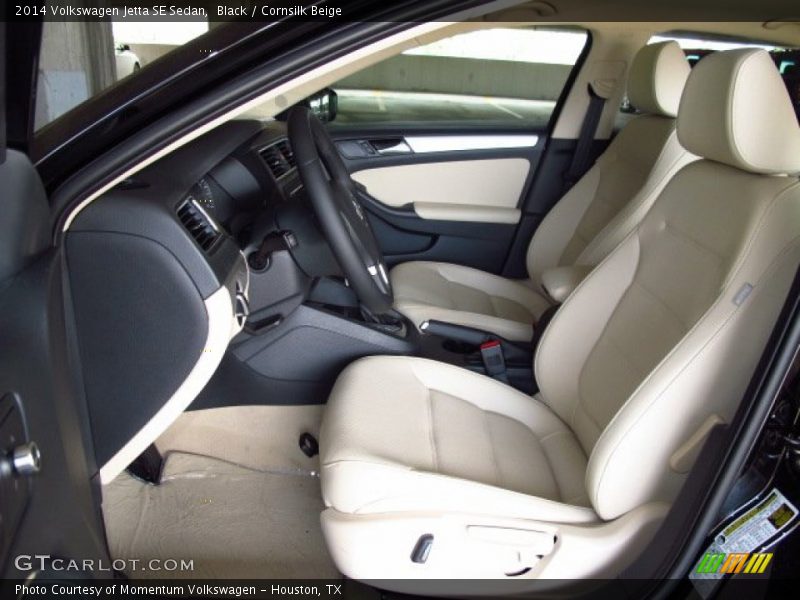 Black / Cornsilk Beige 2014 Volkswagen Jetta SE Sedan