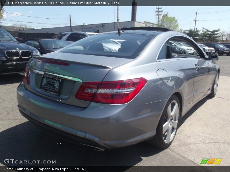 Palladium Silver Metallic / Black 2011 Mercedes-Benz E 550 Coupe