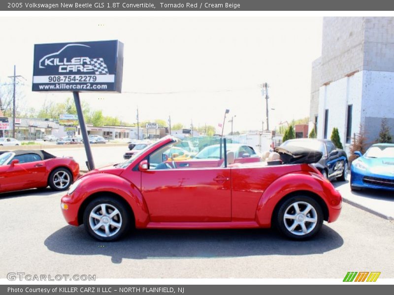 Tornado Red / Cream Beige 2005 Volkswagen New Beetle GLS 1.8T Convertible