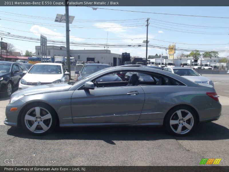 Palladium Silver Metallic / Black 2011 Mercedes-Benz E 550 Coupe