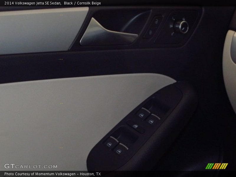 Black / Cornsilk Beige 2014 Volkswagen Jetta SE Sedan