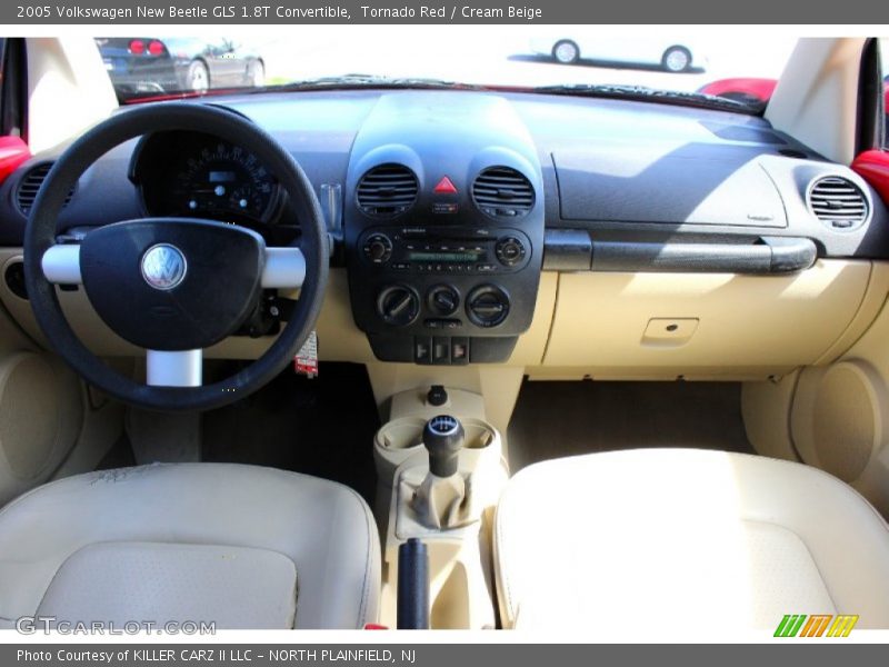 Tornado Red / Cream Beige 2005 Volkswagen New Beetle GLS 1.8T Convertible