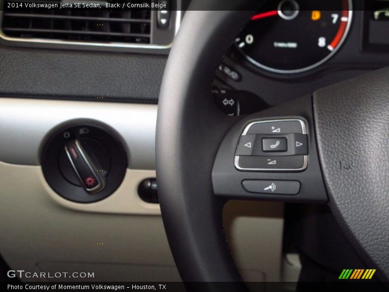 Black / Cornsilk Beige 2014 Volkswagen Jetta SE Sedan