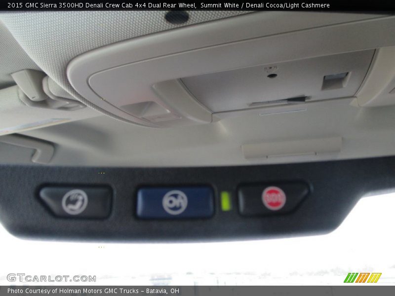 Summit White / Denali Cocoa/Light Cashmere 2015 GMC Sierra 3500HD Denali Crew Cab 4x4 Dual Rear Wheel