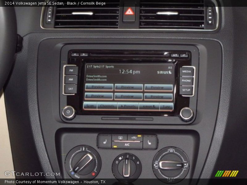 Black / Cornsilk Beige 2014 Volkswagen Jetta SE Sedan