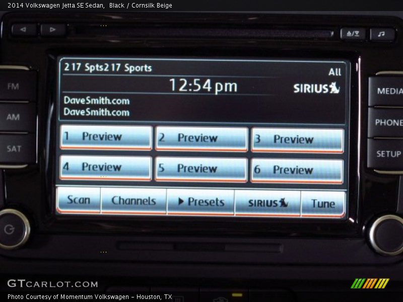 Black / Cornsilk Beige 2014 Volkswagen Jetta SE Sedan