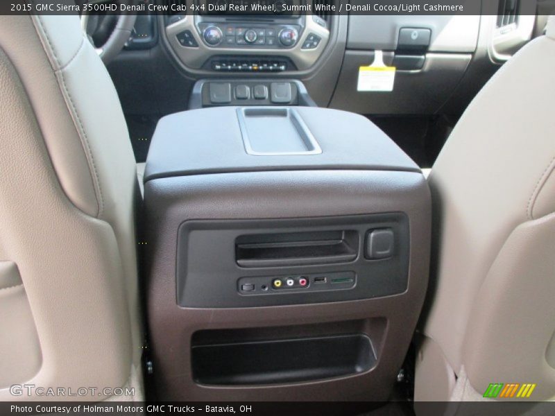 Summit White / Denali Cocoa/Light Cashmere 2015 GMC Sierra 3500HD Denali Crew Cab 4x4 Dual Rear Wheel
