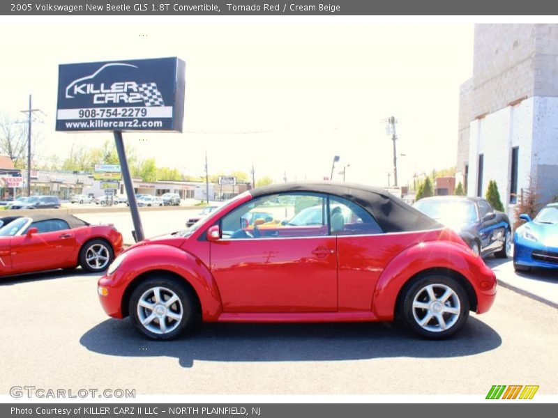 Tornado Red / Cream Beige 2005 Volkswagen New Beetle GLS 1.8T Convertible