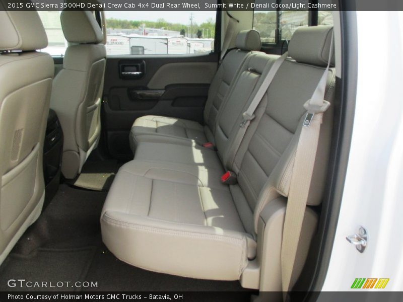 Rear Seat of 2015 Sierra 3500HD Denali Crew Cab 4x4 Dual Rear Wheel