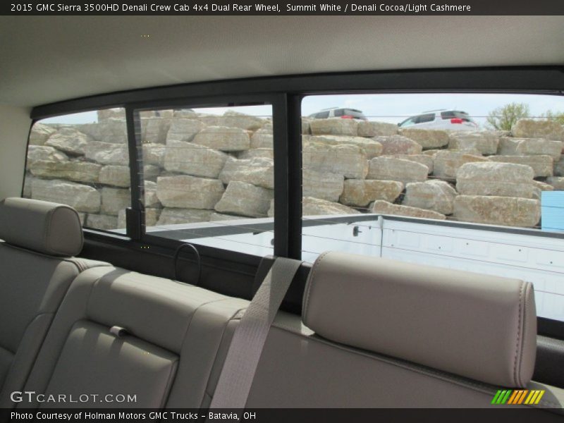 Summit White / Denali Cocoa/Light Cashmere 2015 GMC Sierra 3500HD Denali Crew Cab 4x4 Dual Rear Wheel