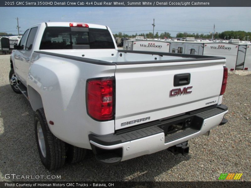 Summit White / Denali Cocoa/Light Cashmere 2015 GMC Sierra 3500HD Denali Crew Cab 4x4 Dual Rear Wheel